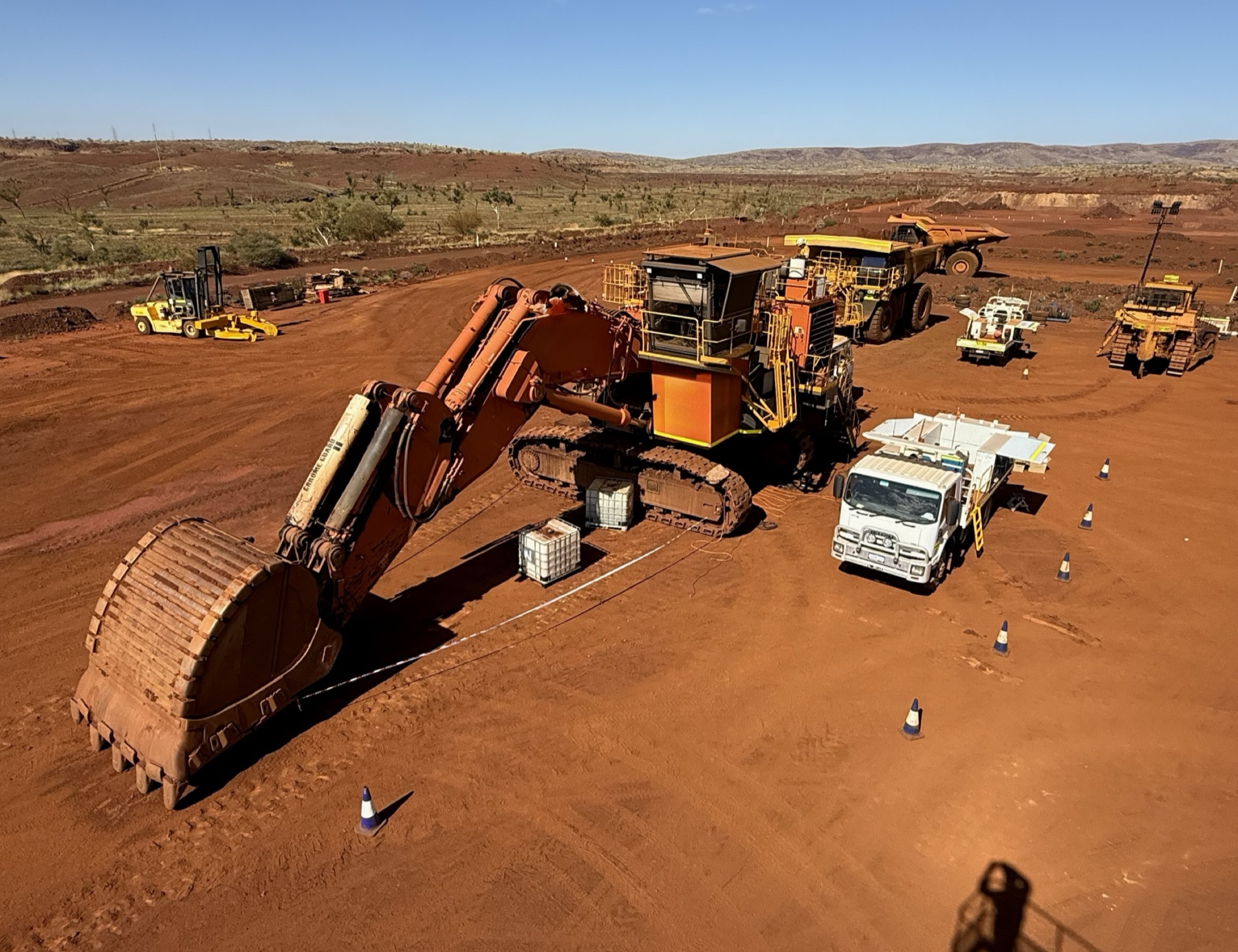 Burnwire field service truck on-site at a WA mining operation